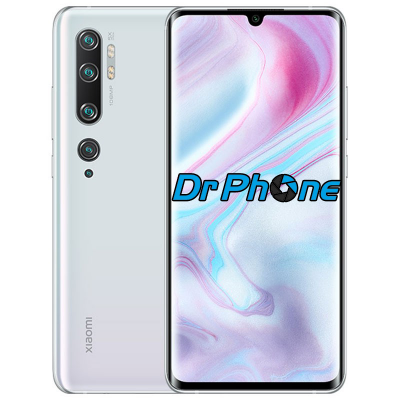 Smartphone Xiaomi cinza prata com várias câmeras e ecrã colorido