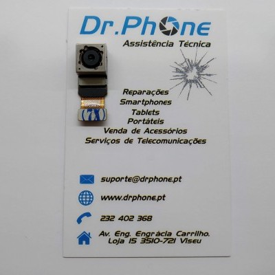Módulo de câmara para smartphone sobre cartão de assistência técnica Dr.Phone