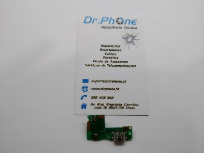 Placa auxiliar com conector de carga micro usb para Huawei Y6 Pro 2017