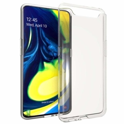 Smartphone com capa protetora transparente