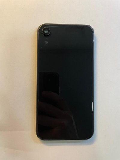 Tampa de bateria preta para iPhone XR