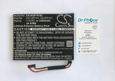 Bateria de polímero de lítio Cameron Sino com etiqueta preta e cartão da assistência técnica Dr.Phone