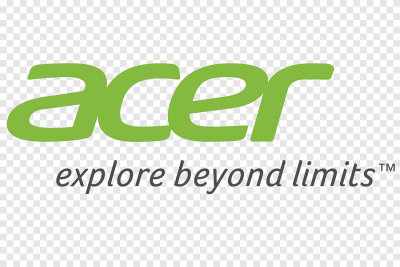 Logótipo verde Acer com texto 'explore beyond limits™'