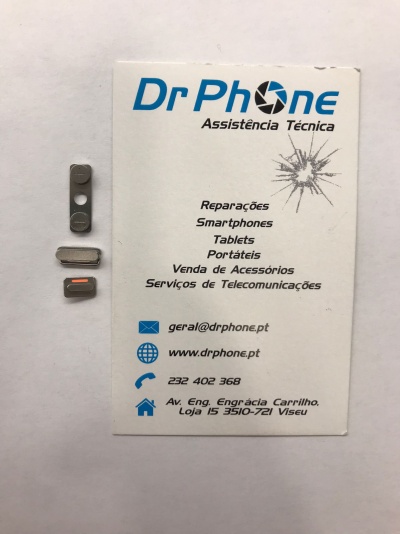 Cartão de visita da empresa Dr Phone Assistência Técnica com componentes pequenos sobre fundo branco