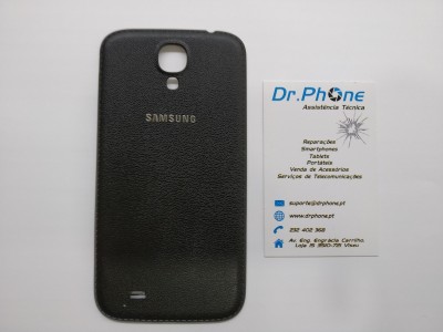 Capa traseira preta Samsung e cartão de visita Dr.Phone
