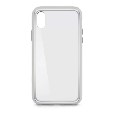 Capa transparente para telemóvel com bordas cinzentas