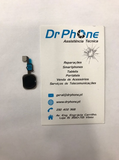 Flex de botão principal para Iphone 6S, 6S Plus - Preto