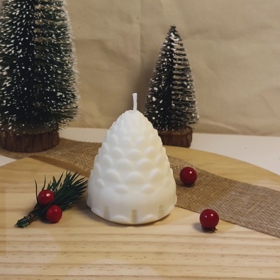 Vela Decorativa Pinha de Natal