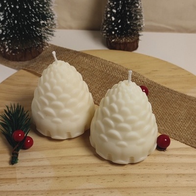 Vela Decorativa Pinha de Natal