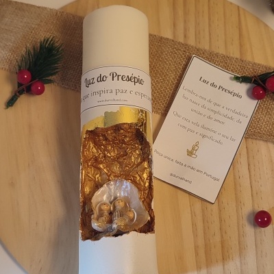 Vela Luz do Presépio Branca