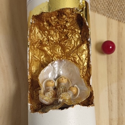 Vela Luz do Presépio Branca