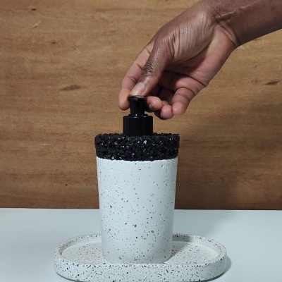 Dispensador de sabão Granilite e Basalto