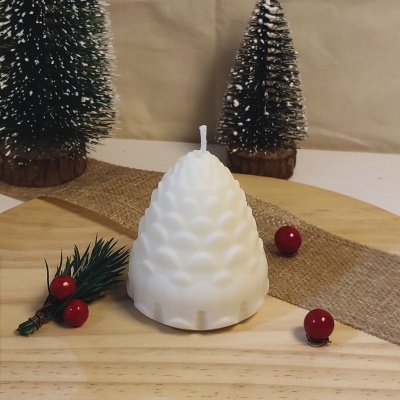 Vela Decorativa Pinha de Natal