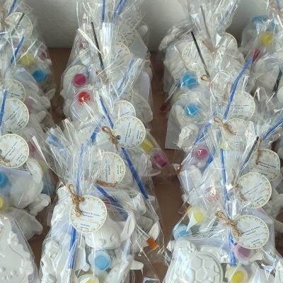 Lembranças Criativas em Cimento Branco