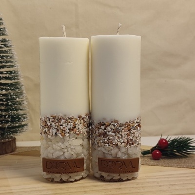 Vela Aromática com Base de Mármore