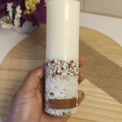 Vela Aromática com Base de Mármore