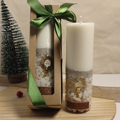 Vela Luz Sagrada - Pedra de Mármore