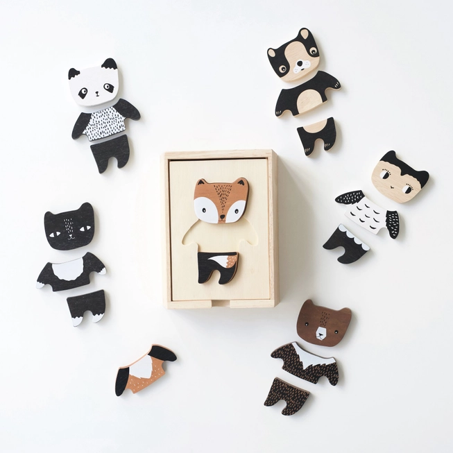 Blocos de Animais para Misturar e Combinar