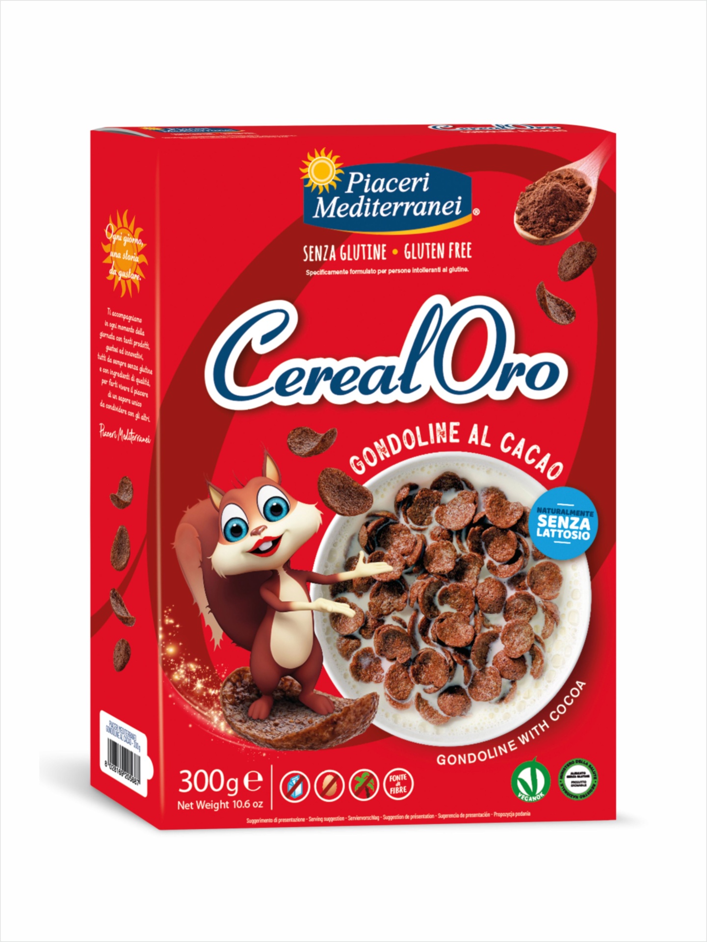 Gôndolas de chocolate sem glúten #PiaceriMediterranei