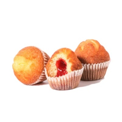 Madalenas com recheio de morango #Mdalen sem glúten