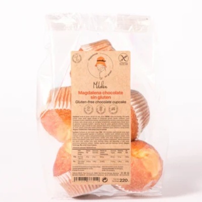 Madalenas com recheio de chocolate #Mdalen sem glúten