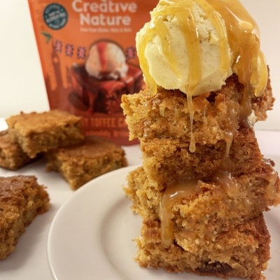 Preparado bolo cremoso de caramelo #CreativeNature sem glúten