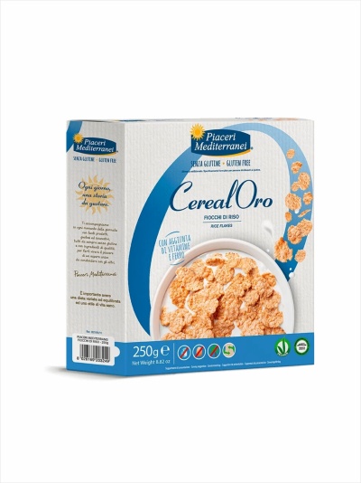 Flocos de arroz sem glúten #PiaceriMediterranei