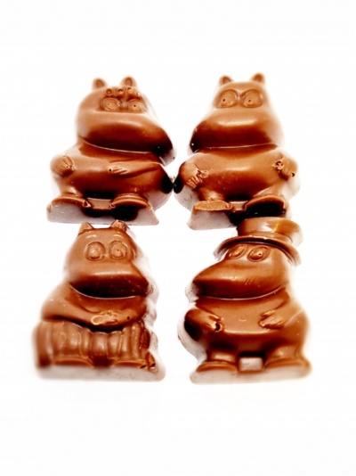 Mini Hipo Moomin de chocolate 120g #Dammenberg sem glúten sem açúcar Mini Hipo Moomin de chocolate 120g #Dammenberg sem glúten sem açúcar