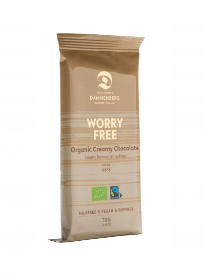 Worry free chocolate cremoso 70g #Dammenberg sem glúten