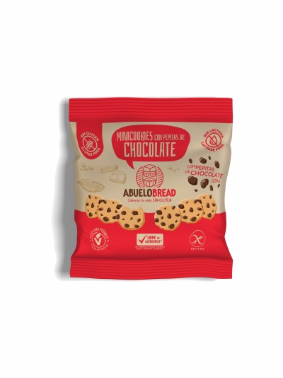 Mini-bolachinhas c/pepitas choc. #AbueloBread sem glúten Mini-bolachinhas c/pepitas choc. #AbueloBread sem glúten