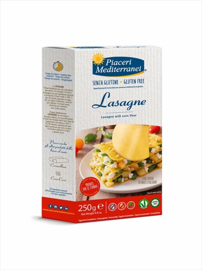 Massa lasanha sem glúten #PiaceriMediterranei