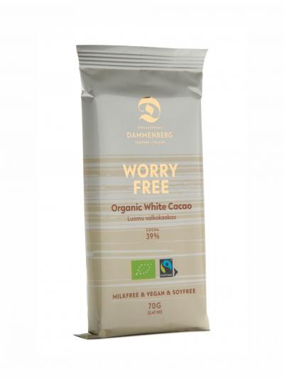 Worry free chocolate branco 70g #Dammenberg sem glúten