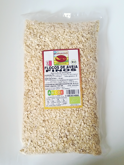 Flocos de aveia finos #Bioprasad sem glúten