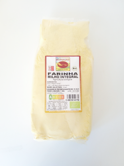 Farinha de milho integral 500gr #Bioprasad