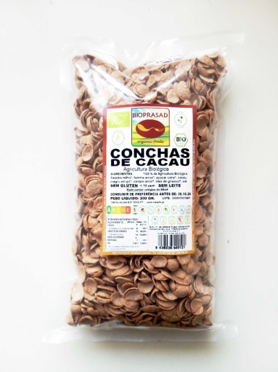 Conchas de cacau #Bioprasad sem glúten