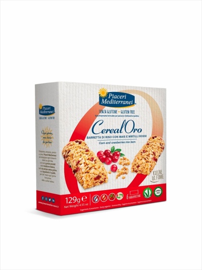Barra de cereais com arandos vermelhos #PiaceriMediterranei