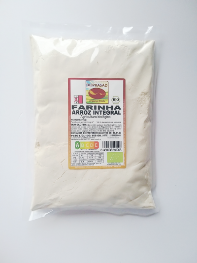 Farinha de arroz integral #Bioprasad sem glúten