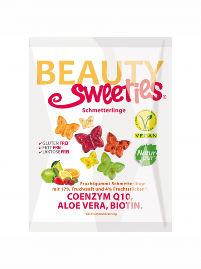 Gomas de fruta "borboletas" #BeautySweeties sem glúten