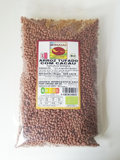 Arroz tufado com cacau #Bioprasad sem glúten