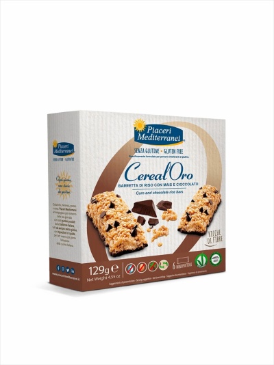 Barra de cereais com chocolate sem glúten #PiaceriMediterranei