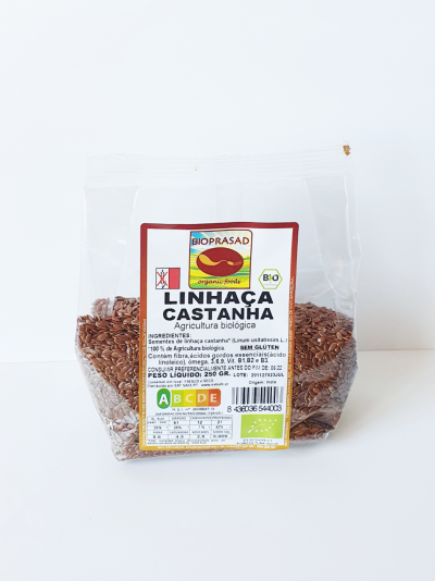 Linhaça castanha 250g #Bioprasad sem glúten