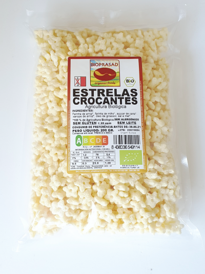Estrelas crocantes #Bioprassad sem glúten