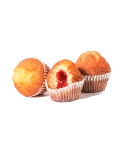 Madalenas com recheio de morango #Mdalen sem glúten