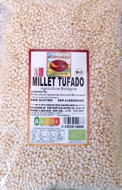 Millet tufado 100g #Bioprasad sem glúten