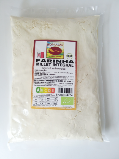 Farinha de millet integral #Bioprasad sem glúten