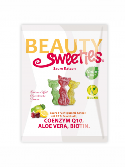 Gomas de fruta "gatos" #BeautySweeties sem glúten