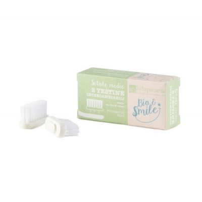 RECARGA ESCOVA DE DENTES COM CERDAS AMOVÍVEIS - MÉDIA