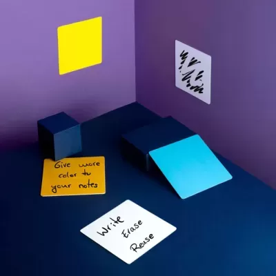 Notas adesivas reutilizáveis coloridas - Infinitebook