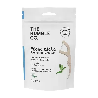 Aplicador de Fio Dentário - Menta (50un) - The Humble