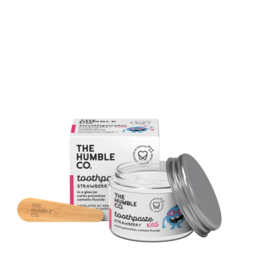 PASTAS DE DENTES NATURAIS THE HUMBLE CO - FRASCO DE VIDRO